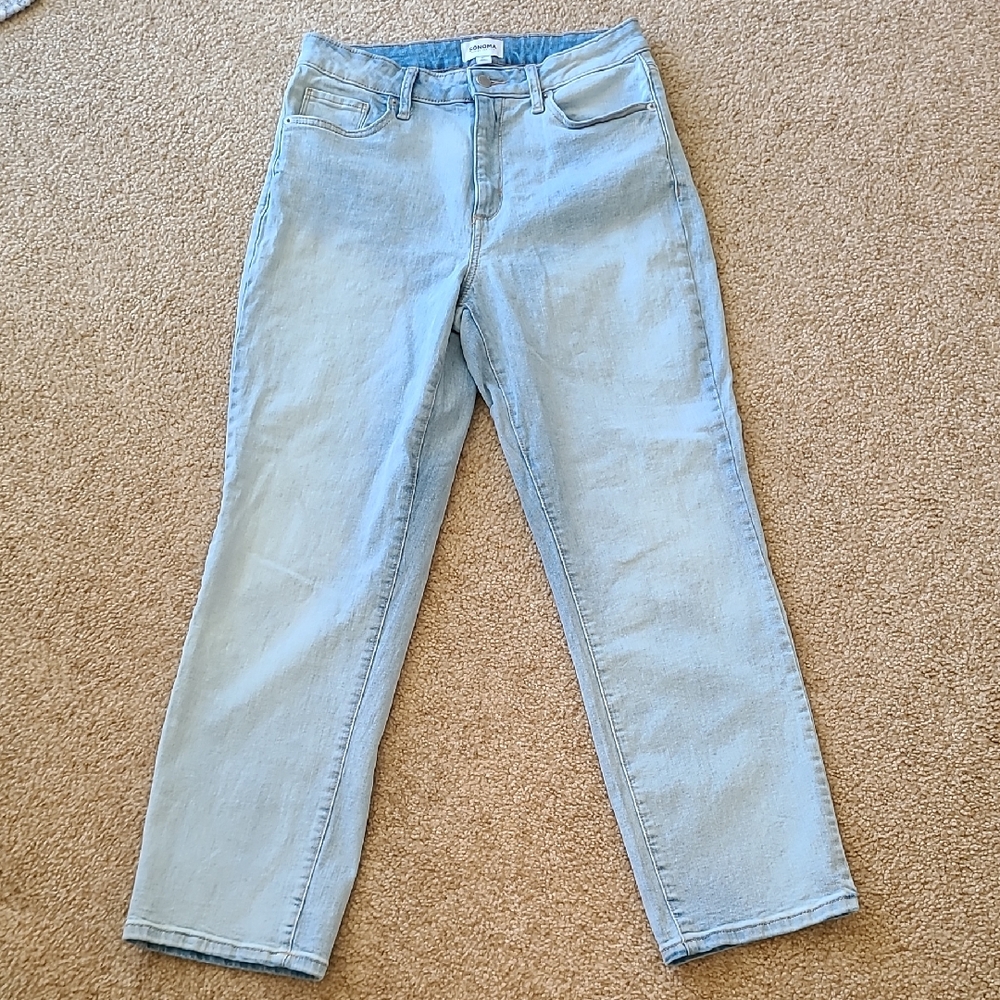 Sonoma Women's Light Blue Straight Leg Jeans